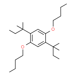 ChemSpider 2D Image | 1,4-Dibutoxy-2,5-bis(2-methyl-2-butanyl)benzene | C24H42O2