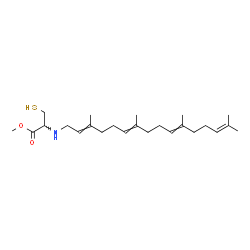 ChemSpider 2D Image | Methyl N-(3,7,11,15-tetramethyl-2,6,10,14-hexadecatetraen-1-yl)cysteinate | C24H41NO2S
