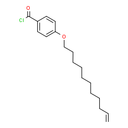 ChemSpider 2D Image | 4-(10-Undecen-1-yloxy)benzoyl chloride | C18H25ClO2