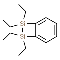 ChemSpider 2D Image | 7,7,8,8-Tetraethyl-7,8-disilabicyclo[4.2.0]octa-1,3,5-triene | C14H24Si2