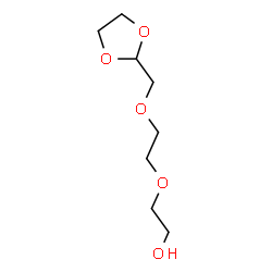ChemSpider 2D Image | 2-[2-(1,3-Dioxolan-2-ylmethoxy)ethoxy]ethanol | C8H16O5