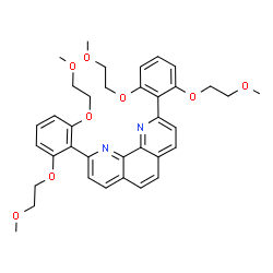 ChemSpider 2D Image | 2,9-Bis[2,6-bis(2-methoxyethoxy)phenyl]-1,10-phenanthroline | C36H40N2O8
