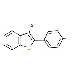 ChemSpider 2D Image | 3-Bromo-2-(4-methylphenyl)-1-benzothiophene | C15H11BrS