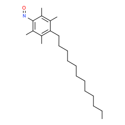 ChemSpider 2D Image | 1-Dodecyl-2,3,5,6-tetramethyl-4-nitrosobenzene | C22H37NO