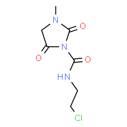 ChemSpider 2D Image | N-(2-Chloroethyl)-3-methyl-2,5-dioxo-1-imidazolidinecarboxamide | C7H10ClN3O3