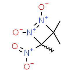 ChemSpider 2D Image | 3,3,4-Trimethyl-4-nitro-3,4-dihydro-1,2-diazete 1,2-dioxide | C5H9N3O4