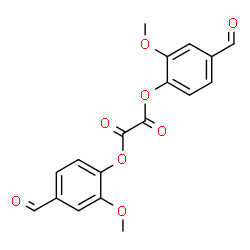 ChemSpider 2D Image | Bis(4-formyl-2-methoxyphenyl) oxalate | C18H14O8
