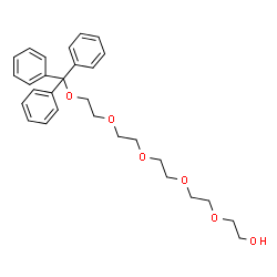 ChemSpider 2D Image | 1,1,1-Triphenyl-2,5,8,11,14-pentaoxahexadecan-16-ol | C29H36O6