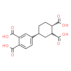 ChemSpider 2D Image | 4-(3,4-Dicarboxycyclohexyl)phthalic acid | C16H16O8