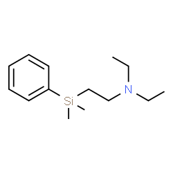 ChemSpider 2D Image | 2-[Dimethyl(phenyl)silyl]-N,N-diethylethanamine | C14H25NSi