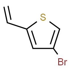 ChemSpider 2D Image | 4-Bromo-2-vinylthiophene | C6H5BrS
