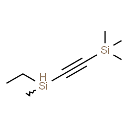 ChemSpider 2D Image | {[Ethyl(methyl)silyl]ethynyl}(trimethyl)silane | C8H18Si2
