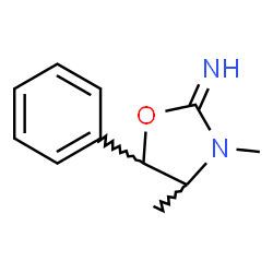 ChemSpider 2D Image | 3,4-Dimethyl-5-phenyl-1,3-oxazolidin-2-imine | C11H14N2O