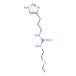 ChemSpider 2D Image | 1-[2-(Ethylsulfanyl)ethyl]-3-[3-(1H-imidazol-4-yl)propyl]guanidine | C11H21N5S