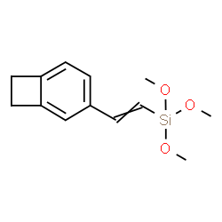ChemSpider 2D Image | [2-(Bicyclo[4.2.0]octa-1,3,5-trien-3-yl)vinyl](trimethoxy)silane | C13H18O3Si