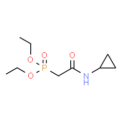 ChemSpider 2D Image | Diethyl [2-(cyclopropylamino)-2-oxoethyl]phosphonate | C9H18NO4P