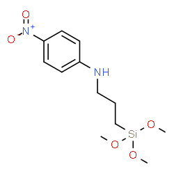 ChemSpider 2D Image | 4-Nitro-N-[3-(trimethoxysilyl)propyl]aniline | C12H20N2O5Si