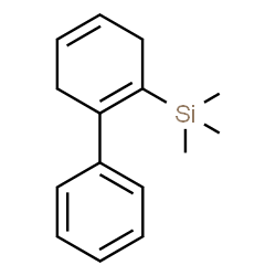 ChemSpider 2D Image | Trimethyl(2-phenyl-1,4-cyclohexadien-1-yl)silane | C15H20Si