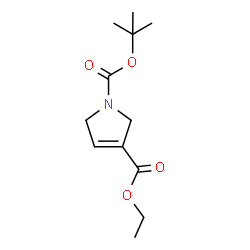 ChemSpider 2D Image | 1-tert-Butyl 3-ethyl 2,5-dihydro-1H-pyrrole-1,3-dicarboxylate | C12H19NO4