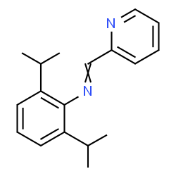 ChemSpider 2D Image | N-(2,6-Diisopropylphenyl)-1-(2-pyridinyl)methanimine | C18H22N2