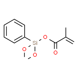 ChemSpider 2D Image | Dimethoxy(phenyl)silyl methacrylate | C12H16O4Si