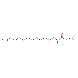 ChemSpider 2D Image | 2-Methyl-2-propanyl 2,13-diaminotridecanoate | C17H36N2O2