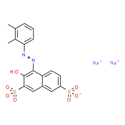 ChemSpider 2D Image | Disodium 4-[(2,3-dimethylphenyl)diazenyl]-3-hydroxy-2,7-naphthalenedisulfonate | C18H14N2Na2O7S2