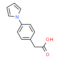 ChemSpider 2D Image | [4-(PYRROL-1-YL)PHENYL]ACETIC ACID | C12H11NO2