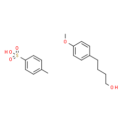 ChemSpider 2D Image | 4-(4-Methoxyphenyl)-1-butanol - 4-methylbenzenesulfonic acid (1:1) | C18H24O5S