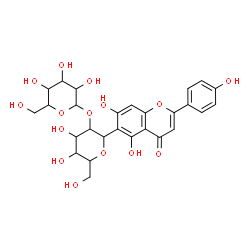 ChemSpider 2D Image | 1,5-Anhydro-1-[5,7-dihydroxy-2-(4-hydroxyphenyl)-4-oxo-4H-chromen-6-yl]-2-O-hexopyranosylhexitol | C27H30O15