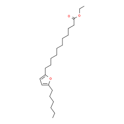 ChemSpider 2D Image | Ethyl 11-(5-hexyl-2-furyl)undecanoate | C23H40O3