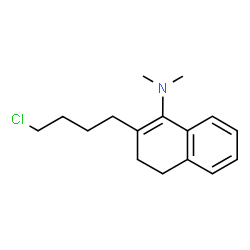ChemSpider 2D Image | 2-(4-Chlorobutyl)-N,N-dimethyl-3,4-dihydro-1-naphthalenamine | C16H22ClN