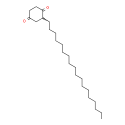 ChemSpider 2D Image | 2-Octadecyl-1,4-cyclohexanedione | C24H44O2