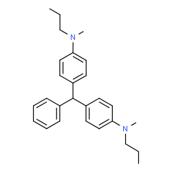 ChemSpider 2D Image | 4,4'-(Phenylmethylene)bis(N-methyl-N-propylaniline) | C27H34N2