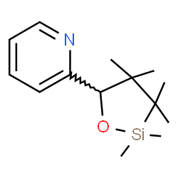 ChemSpider 2D Image | 2-(2,2,3,3,4,4-Hexamethyl-1,2-oxasilolan-5-yl)pyridine | C14H23NOSi