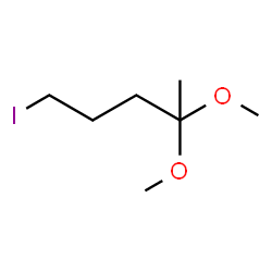 ChemSpider 2D Image | 1-Iodo-4,4-dimethoxypentane | C7H15IO2
