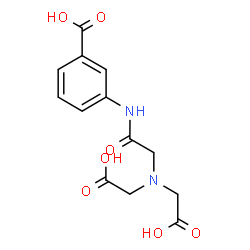 ChemSpider 2D Image | 3-({[Bis(carboxymethyl)amino]acetyl}amino)benzoic acid | C13H14N2O7