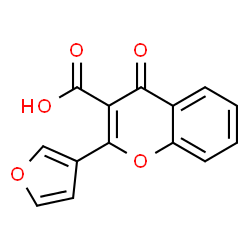 ChemSpider 2D Image | 2-(3-Furyl)-4-oxo-4H-chromene-3-carboxylic acid | C14H8O5