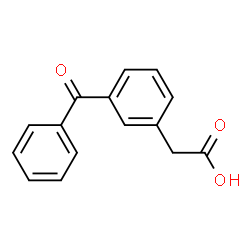 ChemSpider 2D Image | 3-Benzoylbenzeneacetic acid | C15H12O3