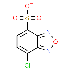 ChemSpider 2D Image | 7-Chloro-2,1,3-benzoxadiazole-4-sulfonate | C6H2ClN2O4S