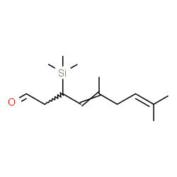 ChemSpider 2D Image | 5,8-Dimethyl-3-(trimethylsilyl)-4,7-nonadienal | C14H26OSi