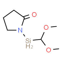 ChemSpider 2D Image | 1-[(Dimethoxymethyl)silyl]-2-pyrrolidinone | C7H15NO3Si