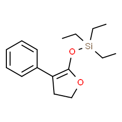 ChemSpider 2D Image | Triethyl[(3-phenyl-4,5-dihydro-2-furanyl)oxy]silane | C16H24O2Si