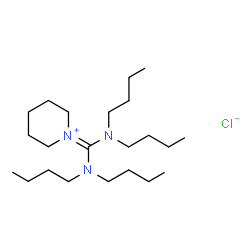ChemSpider 2D Image | 1-[Bis(dibutylamino)methylene]piperidinium chloride | C22H46ClN3