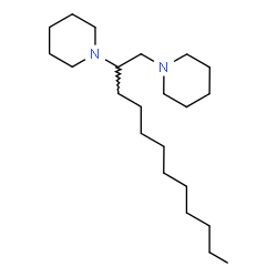 ChemSpider 2D Image | 1,1'-(1,2-Dodecanediyl)dipiperidine | C22H44N2