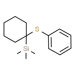 ChemSpider 2D Image | Trimethyl[1-(phenylsulfanyl)cyclohexyl]silane | C15H24SSi