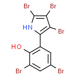 ChemSpider 2D Image | pentabromopseudilin | C10H4Br5NO