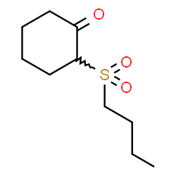 ChemSpider 2D Image | 2-(Butylsulfonyl)cyclohexanone | C10H18O3S