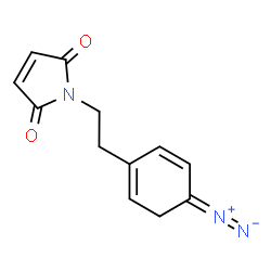 ChemSpider 2D Image | 1-[2-(4-Diazo-1,5-cyclohexadien-1-yl)ethyl]-1H-pyrrole-2,5-dione | C12H11N3O2