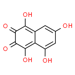 ChemSpider 2D Image | 1,4,5,7-Tetrahydroxy-2,3-naphthalenedione | C10H6O6